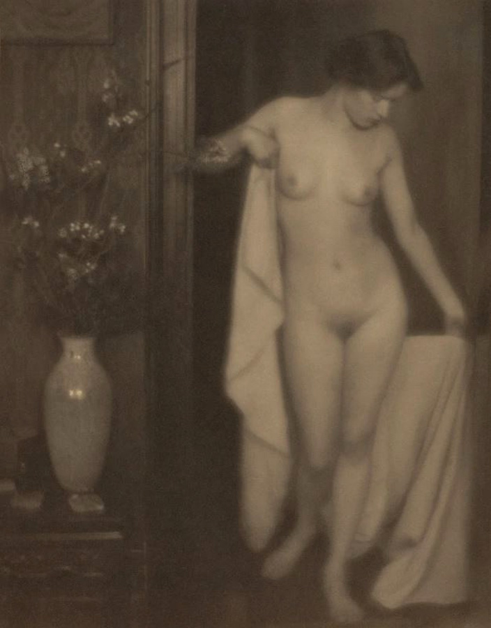 Alfred Stieglitz (American, 1864-1946) and Clarence Hudson White (American, 1871-1925) 'Nude Posed in Doorway (Miss Thompson)' 1907