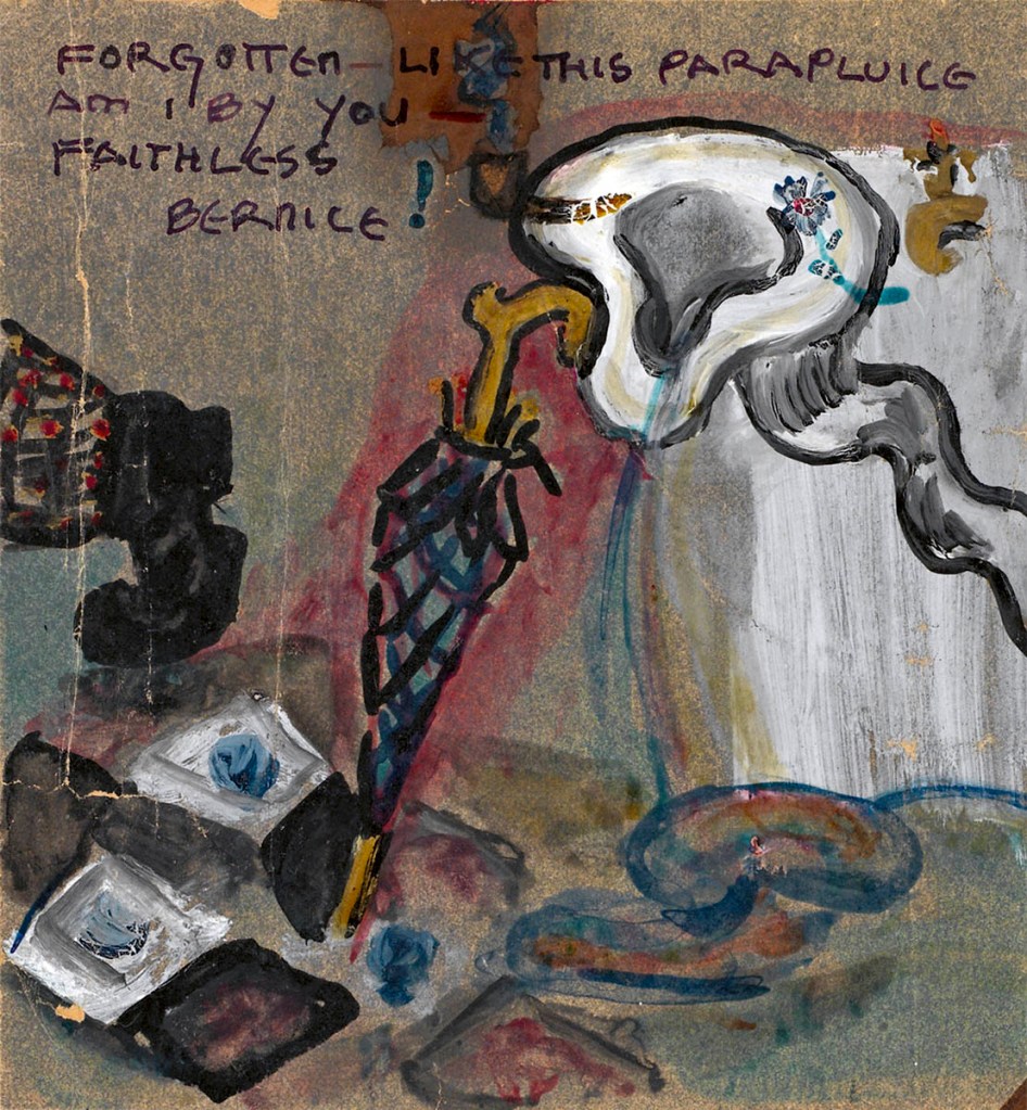 Elsa von Freytag-Loringhoven (German, 1874-1927) 'Forggtten Like This Parapluie Am I By You - Faithless Bernice!' 1923-1924