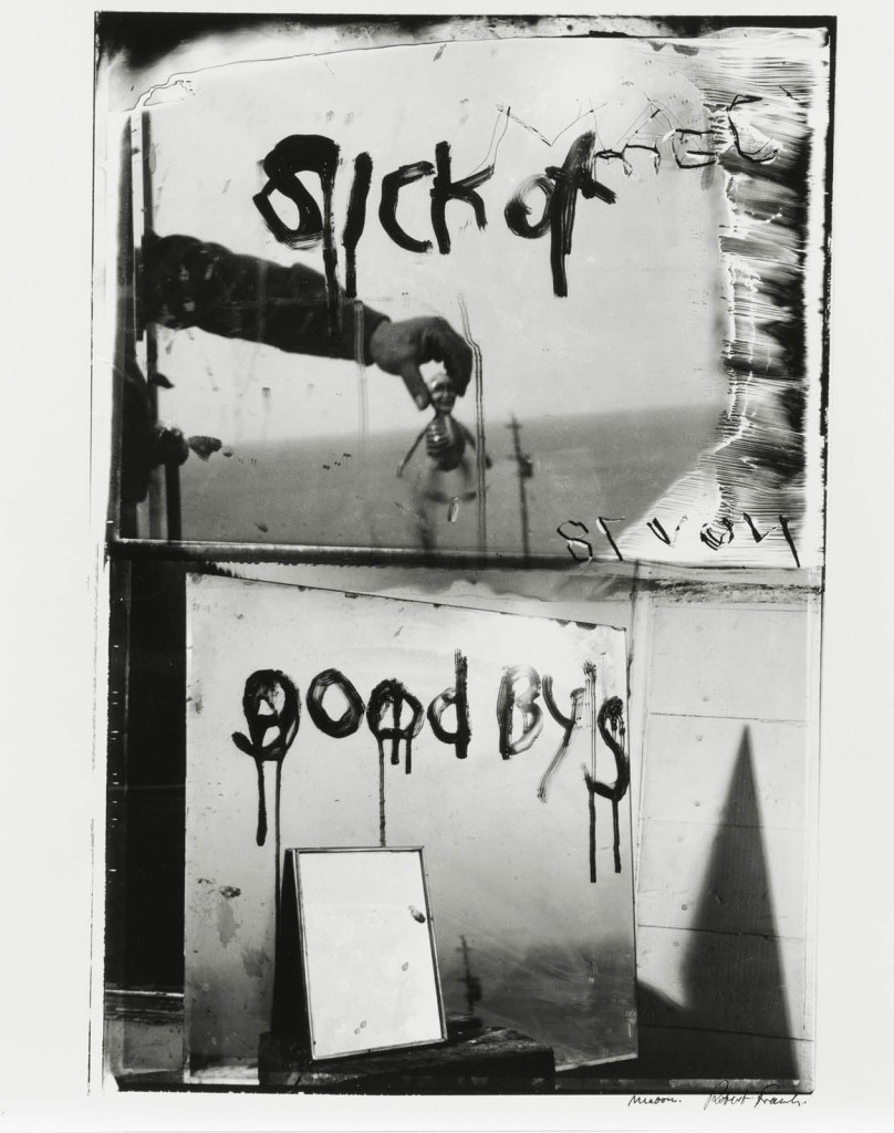 Robert Frank (Swiss-American, 1924-2019) 'Sick of Goodby's' 1978 from the exhibition 'Life Dances On: Robert Frank in Dialogue' at the Museum of Modern Art (MoMA), New York