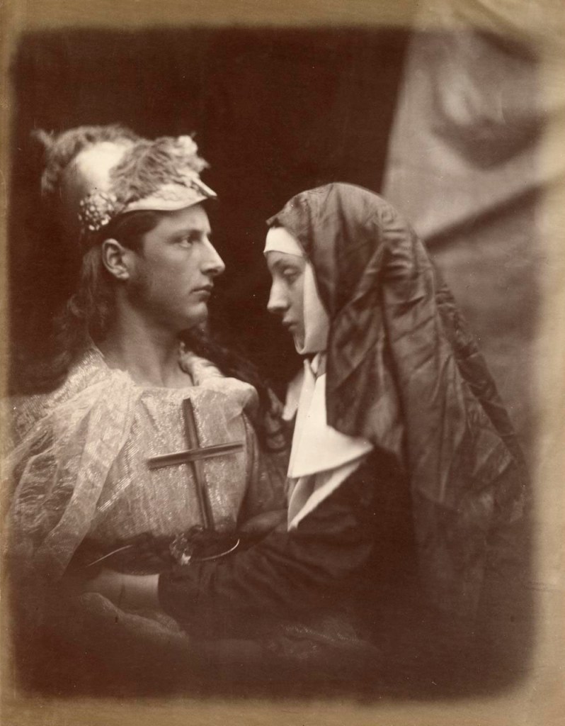 Julia Margaret Cameron (English born India, 1815-1879) 'Sir Galahad and the Pale Nun' 1874