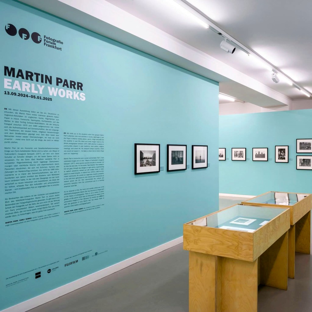Installation view of the exhibition 'Martin Parr. Early Works' at Fotografie Forum Frankfurt (FFF)
