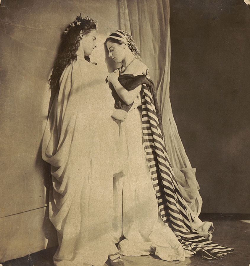 Lady Clementina Hawarden (English, born Scotland, 1822-1865) 'Clementina Maude and Isabella Grace' c. 1863