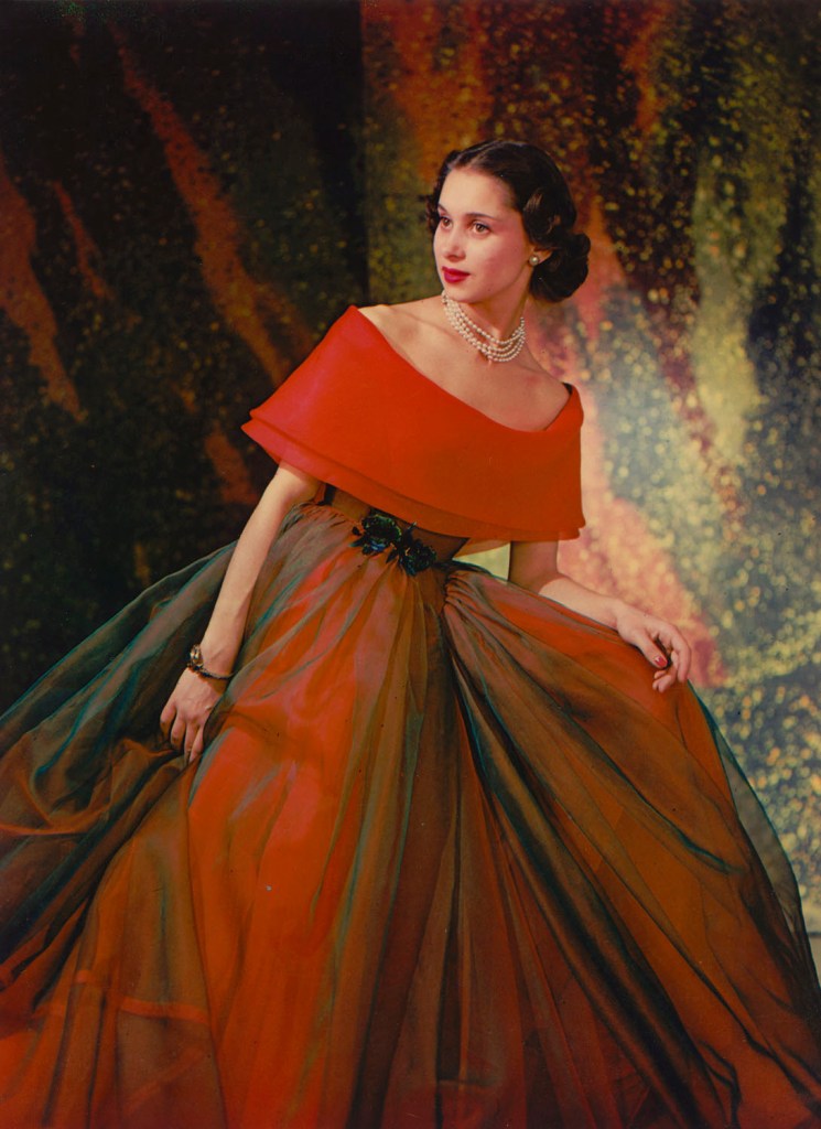 (French, 1905-1991) 'Evening Gown by Madame Grès' 1950/1954 Philippe Pottier (French, 1905-1991)
'Evening Gown by Madame Grès' 1950/1954