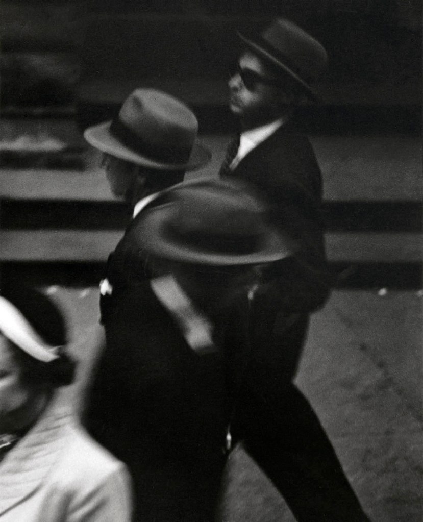 Saul Leiter (American, 1923-2013) 'Hats' c. 1948 from the exhibition 'Saul Leiter - An Unfinished World' at Foam, Amsterdam, Jan - April 2025
