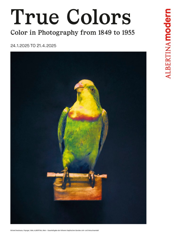 'True Colors: Color in Photography from 1849 to 1955' at Albertina Modern poster 'True Colors: Color in Photography from 1849 to 1955' at Albertina Modern poster