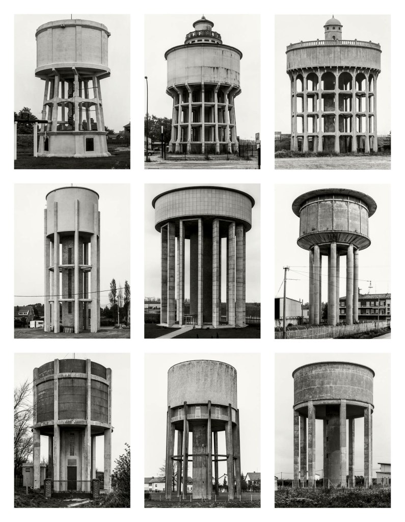 Bernd and Hilla Becher (German) Bernd Becher (German, 1931-2007) Hilla Becher (German, 1934-2015) 'Wassertürme (Water towers)' 1966-1986 from the exhibition 'Typologien: Photography in 20th-century Germany' at Fondazione Prada, Milan, April - July, 2025 Bernd and Hilla Becher (German) Bernd Becher (German, 1931-2007) Hilla Becher (German, 1934-2015) 'Wassertürme (Water towers)' 1966-1986 from the exhibition 'Typologien: Photography in 20th-century Germany' at Fondazione Prada, Milan, April - July, 2025