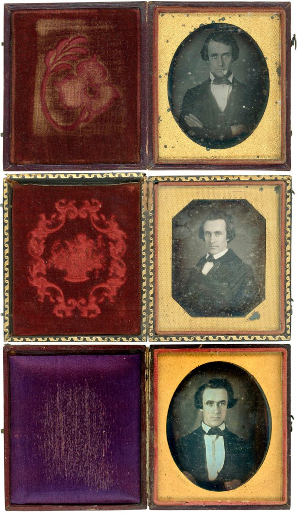 John Brown. 'Portrait of a Young Man' c. 1848 3 Daguerreotypes