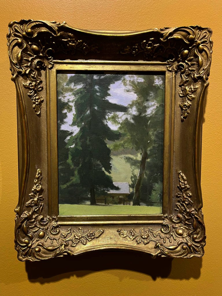 Carl Hampel (Australian, 1891-1940) 'At Eltham' 1920 from the exhibition 'Australian Tonalism: A selection from the John and Peter Perry Collection' at the Town Hall Gallery, Hawthorn, Melbourne, May - July, 2025