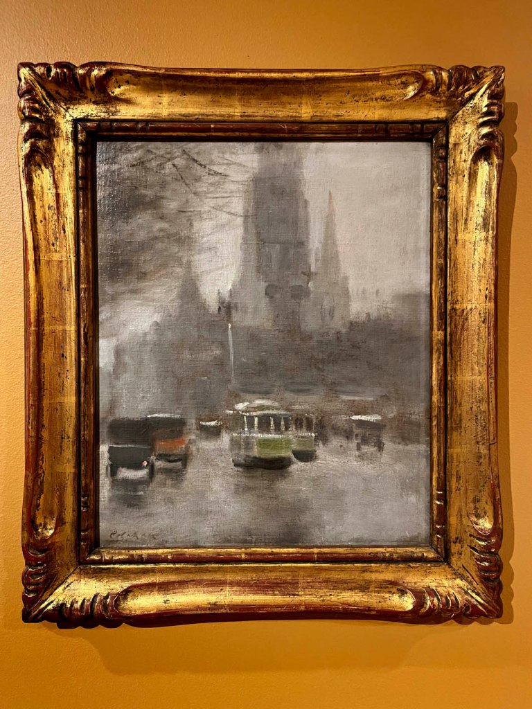 Colin Colahan (Australian, 1897-1987) 'Swanston Street, Melbourne' c. 1930