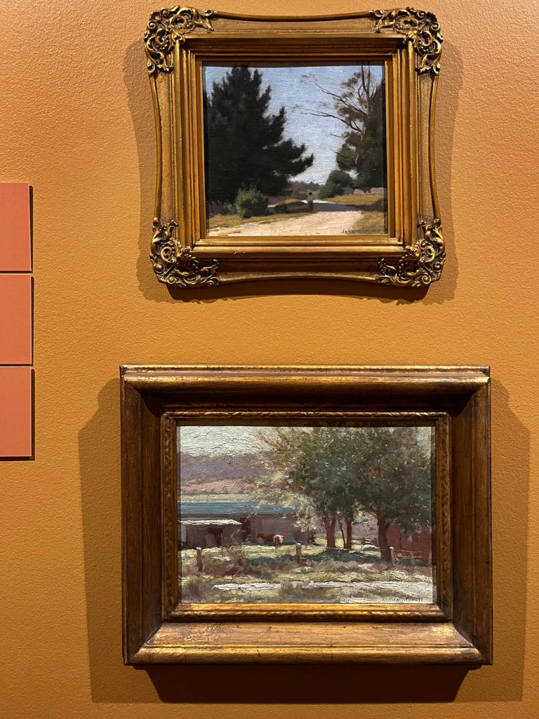 John Rowell (Australian, 1894-1973) 'The Roadway' c. 1920 and William Rowell (Australian, 1898-1946) 'The Barn' 1926