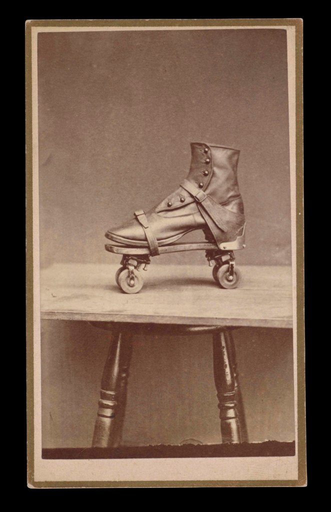 Unknown Maker. 'Roller Skate and Boot' 1860s