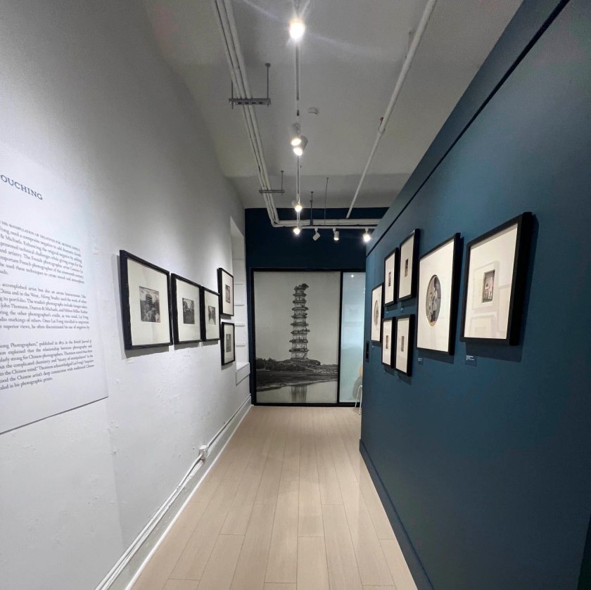 Installation view of the exhibition 'Sun and Silver: Early Photographs of China by Lai Fong and John Thomson' at the Loewentheil Photography of China Collection, New York
