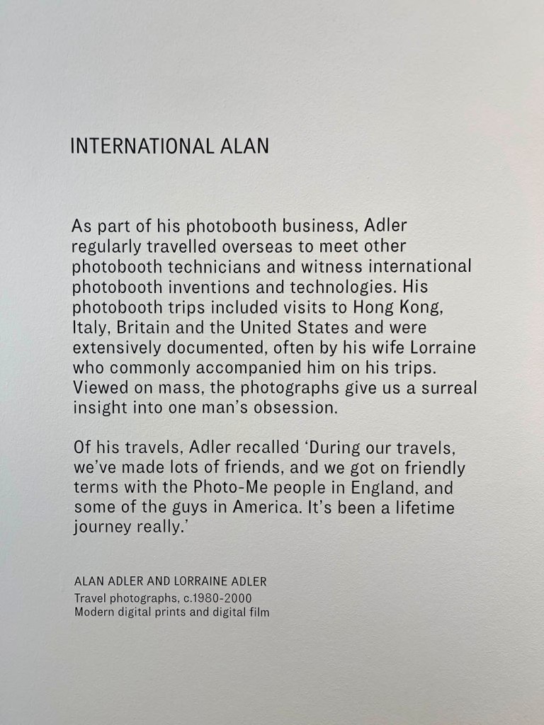 Wall text from the exhibition 'Auto-Photo: A Life in Portraits' at RMIT Gallery, Melbourne, June - August, 2025