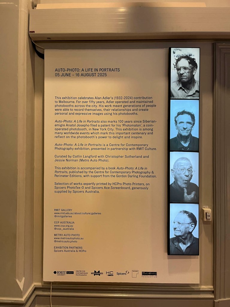 Installation view of the exhibition 'Auto-Photo: A Life in Portraits' at RMIT Gallery, Melbourne, June - August, 2025