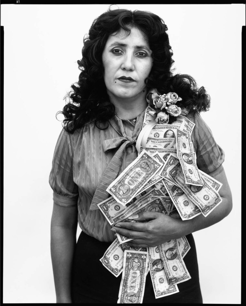 Richard Avedon (American, 1923-2004)
'Petra Alvarado, factory worker, on her birthday, El Paso, Texas, April 22, 1982' 1982