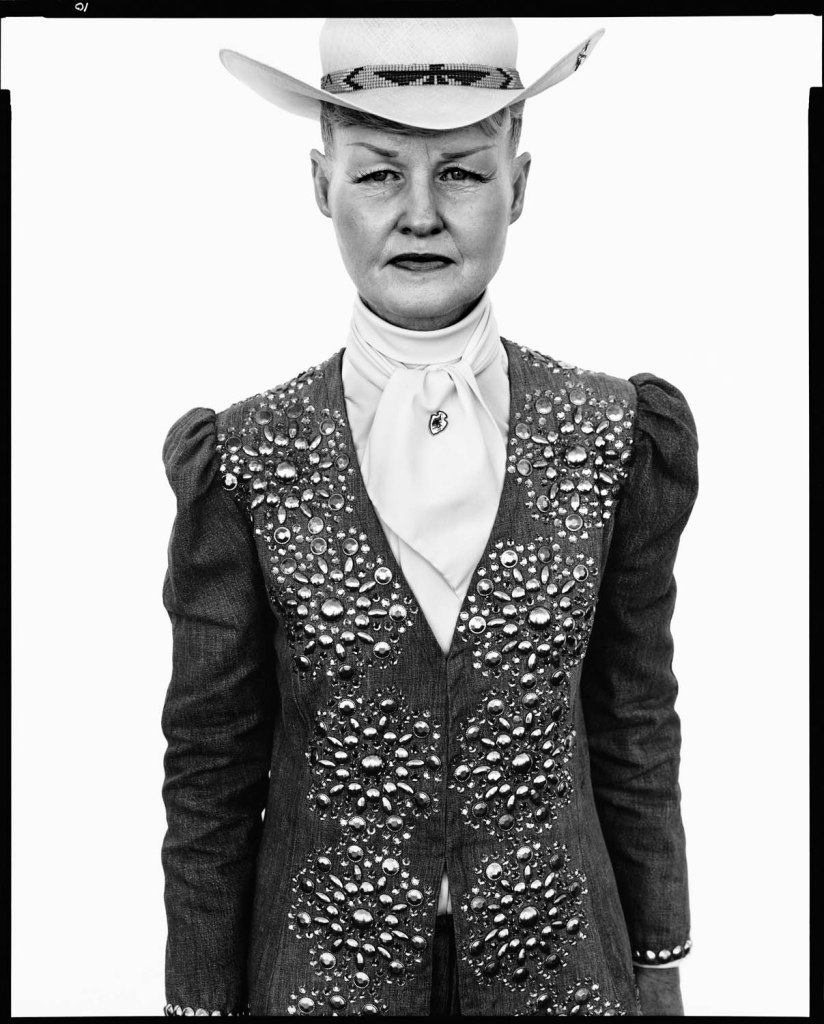 Richard Avedon (American, 1923-2004)
'Ruby Mercer, publicist, Frontier Days, Cheyenne, Wyoming, July 31, 1982' 1982