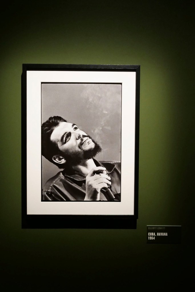 Installation view of the exhibition 'Elliott Erwitt. Icons' at Palazzo Bonaparte, Rome, Italy showing Erwitt's photograph 'Cuba, Havana, 1964