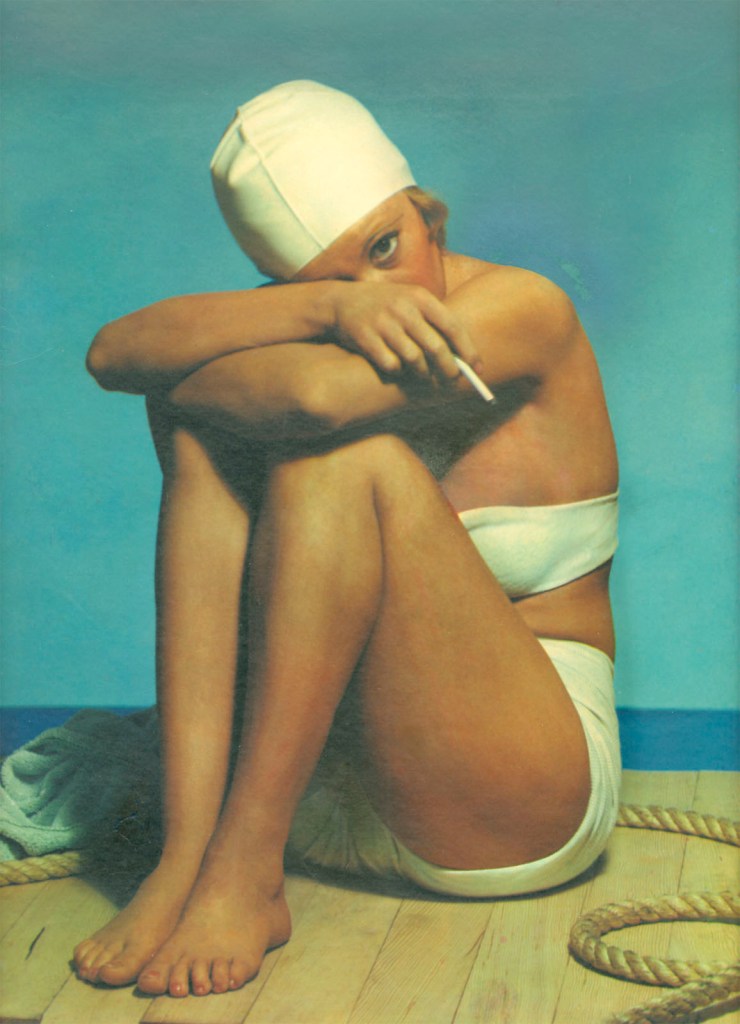 Paul Outerbridge Jr. (American, 1896-1959) 'Girl in Bathing Suit' 1936