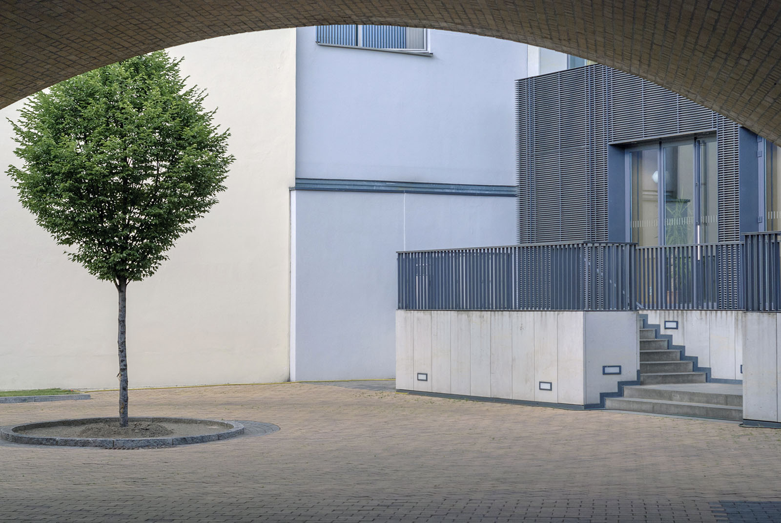 Lotti Nass (German, b. 1950) 'Hof mit Baum' (Courtyard with Tree) 2010 Lotti Nass (German, b. 1950) 'Hof mit Baum' (Courtyard with Tree) 2010