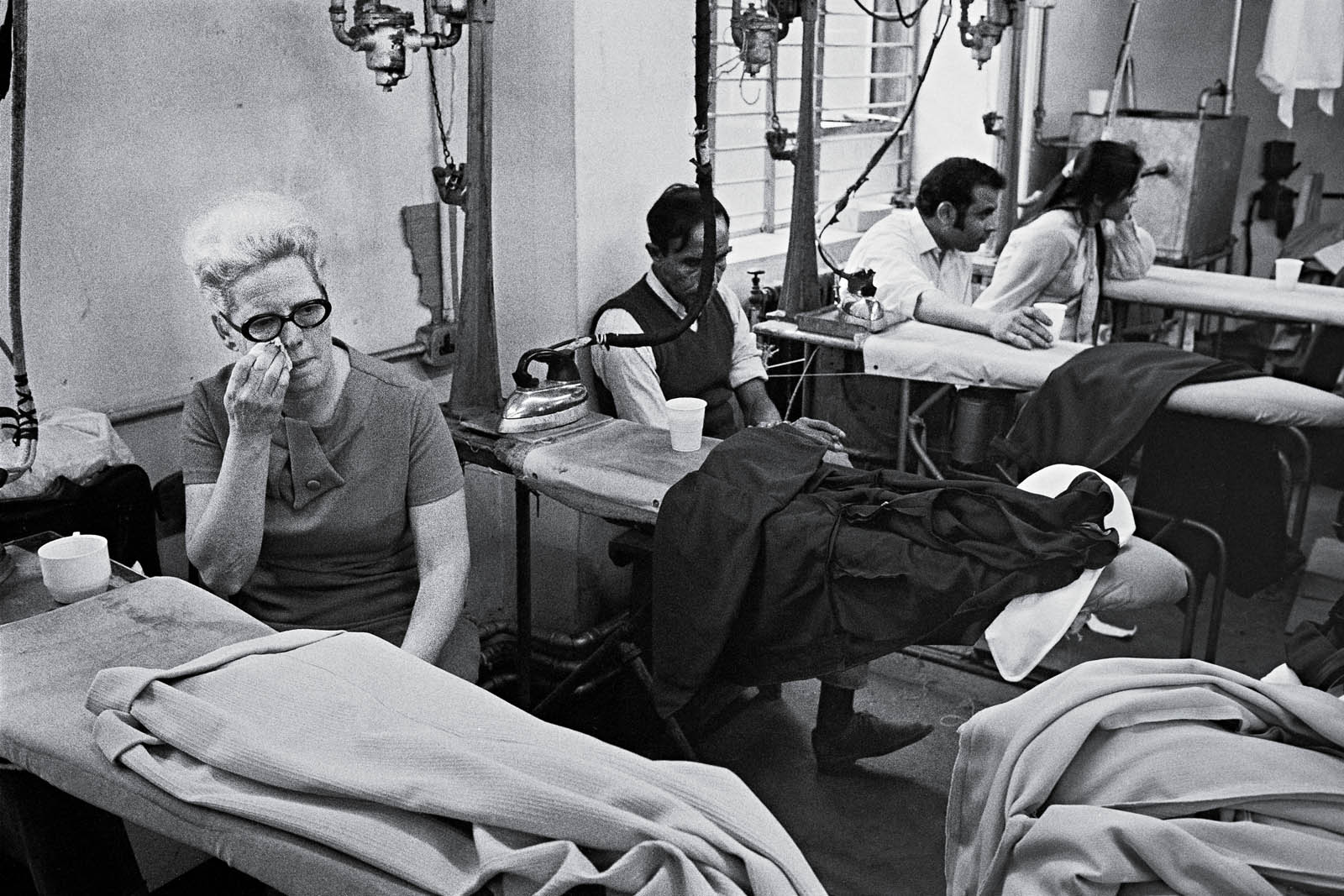 Ron McCormick (English, b. 1947) 'Clothing sweatshop in Whitechapel' 1973 Ron McCormick (English, b. 1947) 'Clothing sweatshop in Whitechapel' 1973