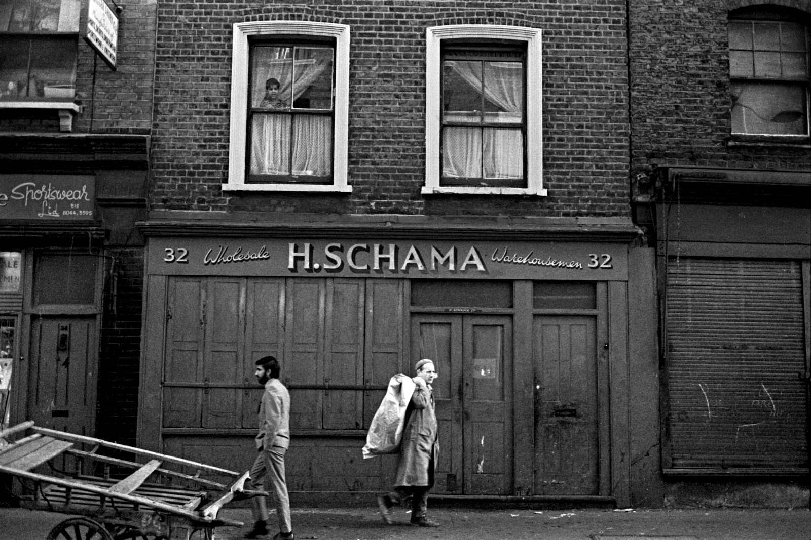 Ron McCormick (English, b. 1947) 'Street scene Spitalfields' 1971 Ron McCormick (English, b. 1947) 'Street scene Spitalfields' 1971