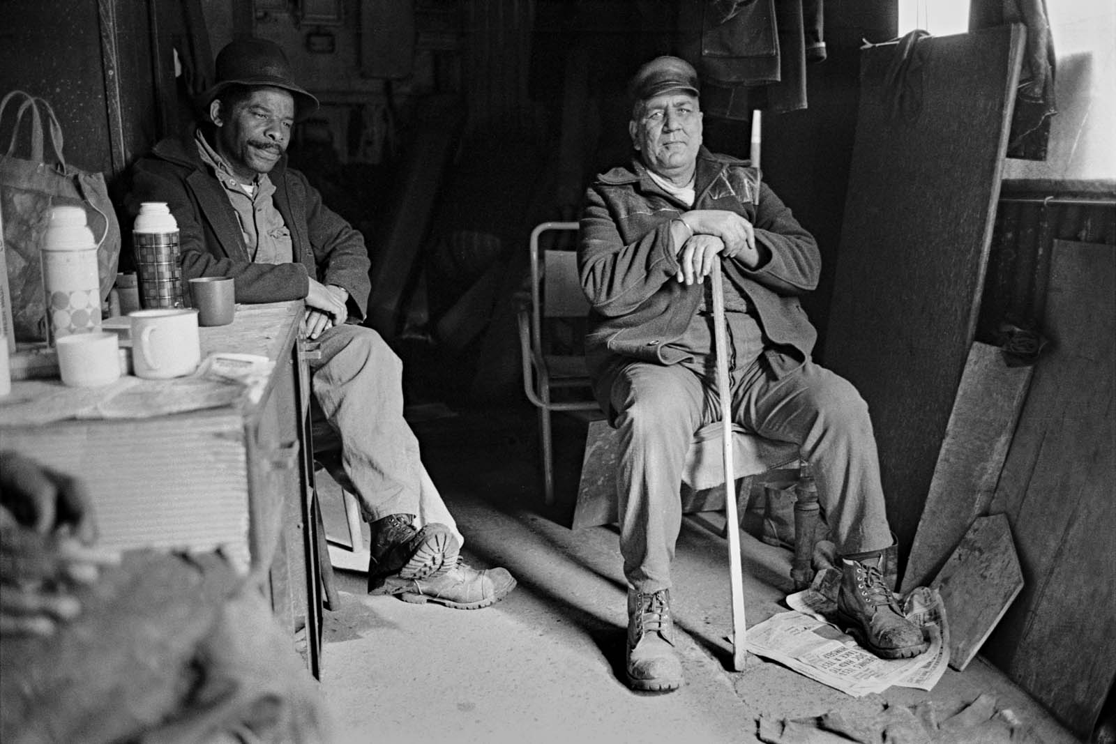 Ron McCormick (English, b. 1947) 'Tea break, P & L Engineering, Heneage Street, East London' 1973 Ron McCormick (English, b. 1947) 'Tea break, P & L Engineering, Heneage Street, East London' 1973