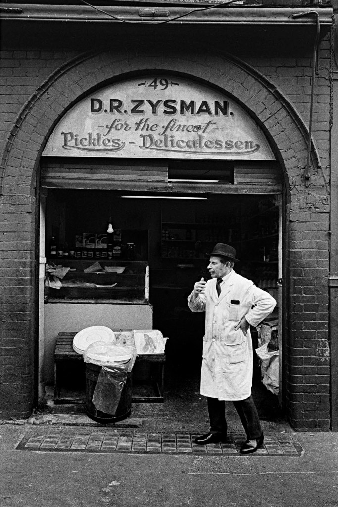 Ron McCormick (English, b. 1947) 'Zysman's delicatessan and pickle shop, 49 Hessel Street' 1973 Ron McCormick (English, b. 1947) 'Zysman's delicatessan and pickle shop, 49 Hessel Street' 1973