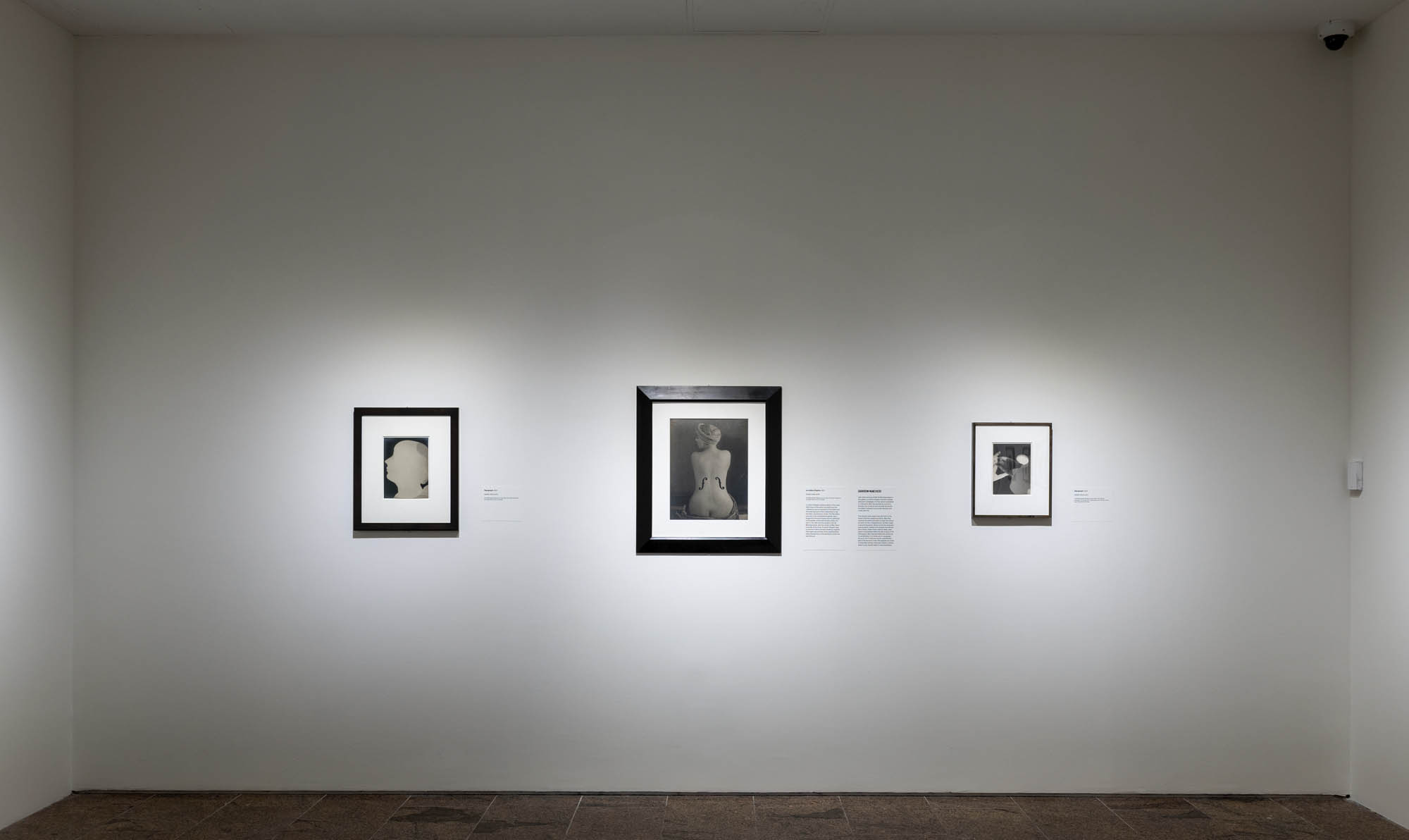 Installation view of the exhibition 'Man Ray: When Objects Dream' at The Metropolitan Museum of Art, New York, September 2025 - February 2026 showing at centre, Man Ray's photograph 'Le violon d'Ingres' 1924 Installation view of the exhibition 'Man Ray: When Objects Dream' at The Metropolitan Museum of Art, New York, September 2025 - February 2026 showing at centre, Man Ray's photograph 'Le violon d'Ingres' 1924