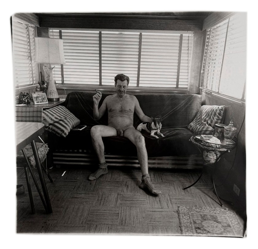 Diane Arbus (American, 1923-1971) 'Interior decorator at the nudist camp in his trailer, New Jersey, 1963' 1963