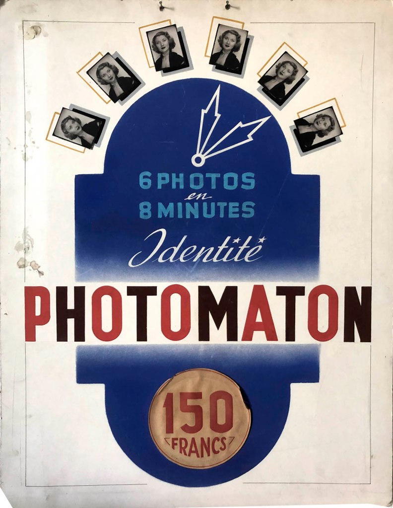 'French Photomaton Advertising "6 photos in 8 minutes. Identity"' 1927