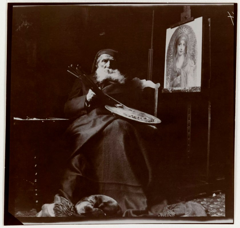 Gabrielle Hébert (French born Germany, 1853-1934) 'Ernest Hébert sur son lit de mort, novembre 1908' (Ernest Hébert on his deathbed, November 1908) 1908 Gabrielle Hébert (French born Germany, 1853-1934) 'Ernest Hébert sur son lit de mort, novembre 1908' (Ernest Hébert on his deathbed, November 1908) 1908