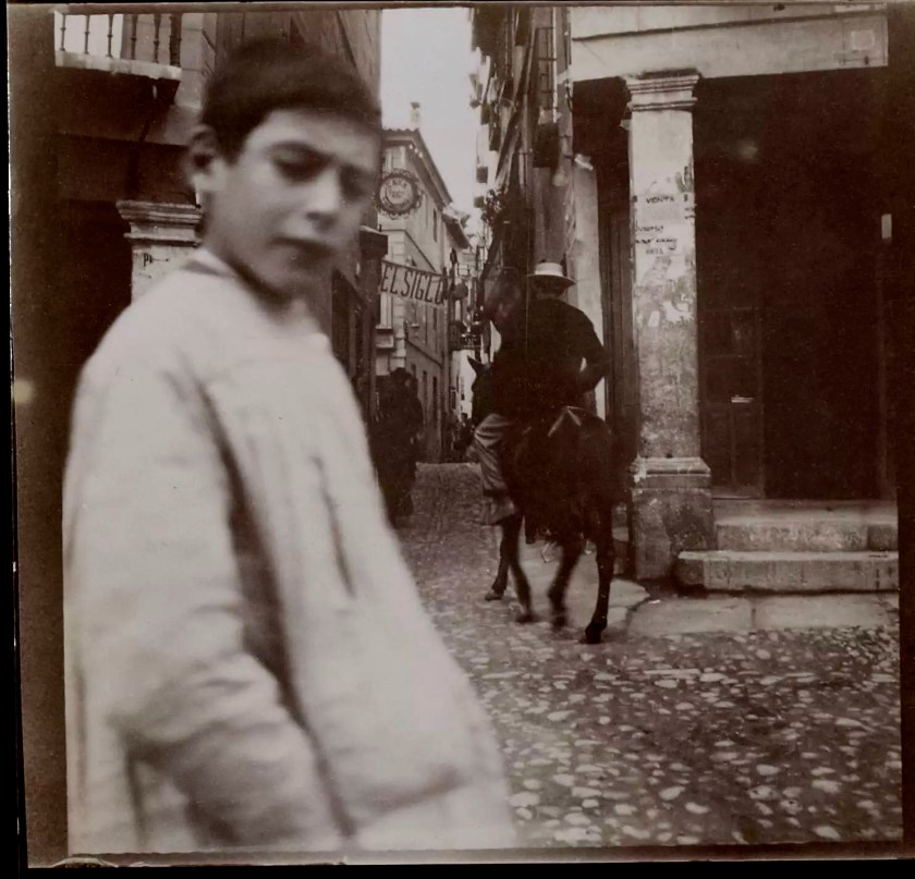 Gabrielle Hébert (French born Germany, 1853-1934) 'Garçon au coin de la place Zocodover, Tolède, 31 octobre 1898' (Boy on the corner of Zocodover Square, Toledo, October 31, 1898) 1898 Gabrielle Hébert (French born Germany, 1853-1934) 'Garçon au coin de la place Zocodover, Tolède, 31 octobre 1898' (Boy on the corner of Zocodover Square, Toledo, October 31, 1898) 1898