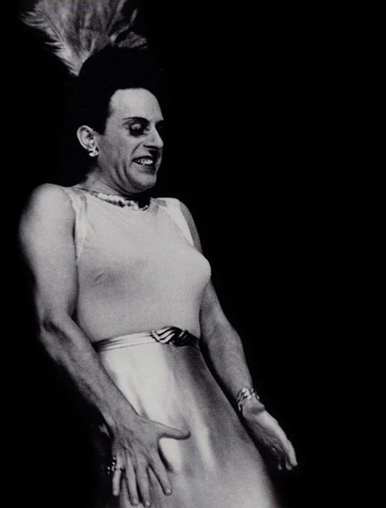 Lisette Model (American born Austria, 1901-1983) 'Female impersonator' c. 1945 Lisette Model (American born Austria, 1901-1983) 'Female impersonator' c. 1945