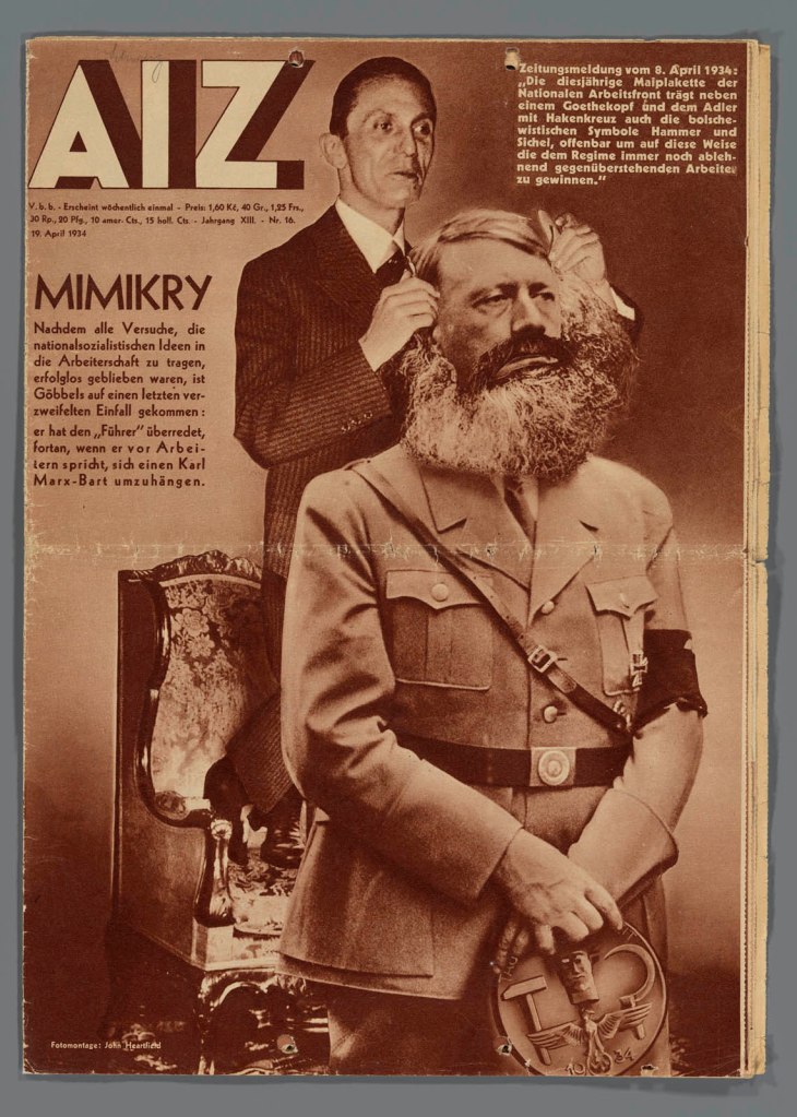 John Heartfield, pseudonym of Helmut Herzfeld (German, 1891-1968) 'Mimikry, Arbeiter-Illustrierte-Zeitung (A-I-Z), 19 April 1934' 1934