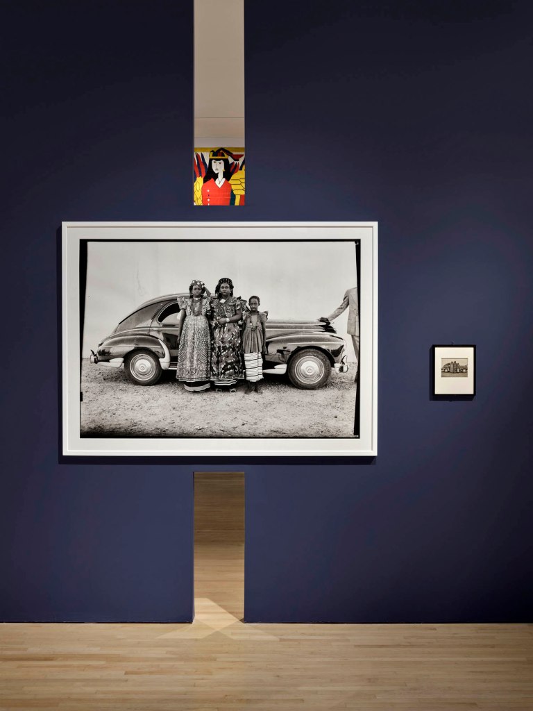 Installation view of the exhibition 'Seydou Keïta: A Tactile Lens' at the Brooklyn Museum, New York, October 2025 - May 2026 showing Keïta's photograph 'Untitled' 1954 Installation view of the exhibition 'Seydou Keïta: A Tactile Lens' at the Brooklyn Museum, New York, October 2025 - May 2026 showing Keïta's photograph 'Untitled' 1954