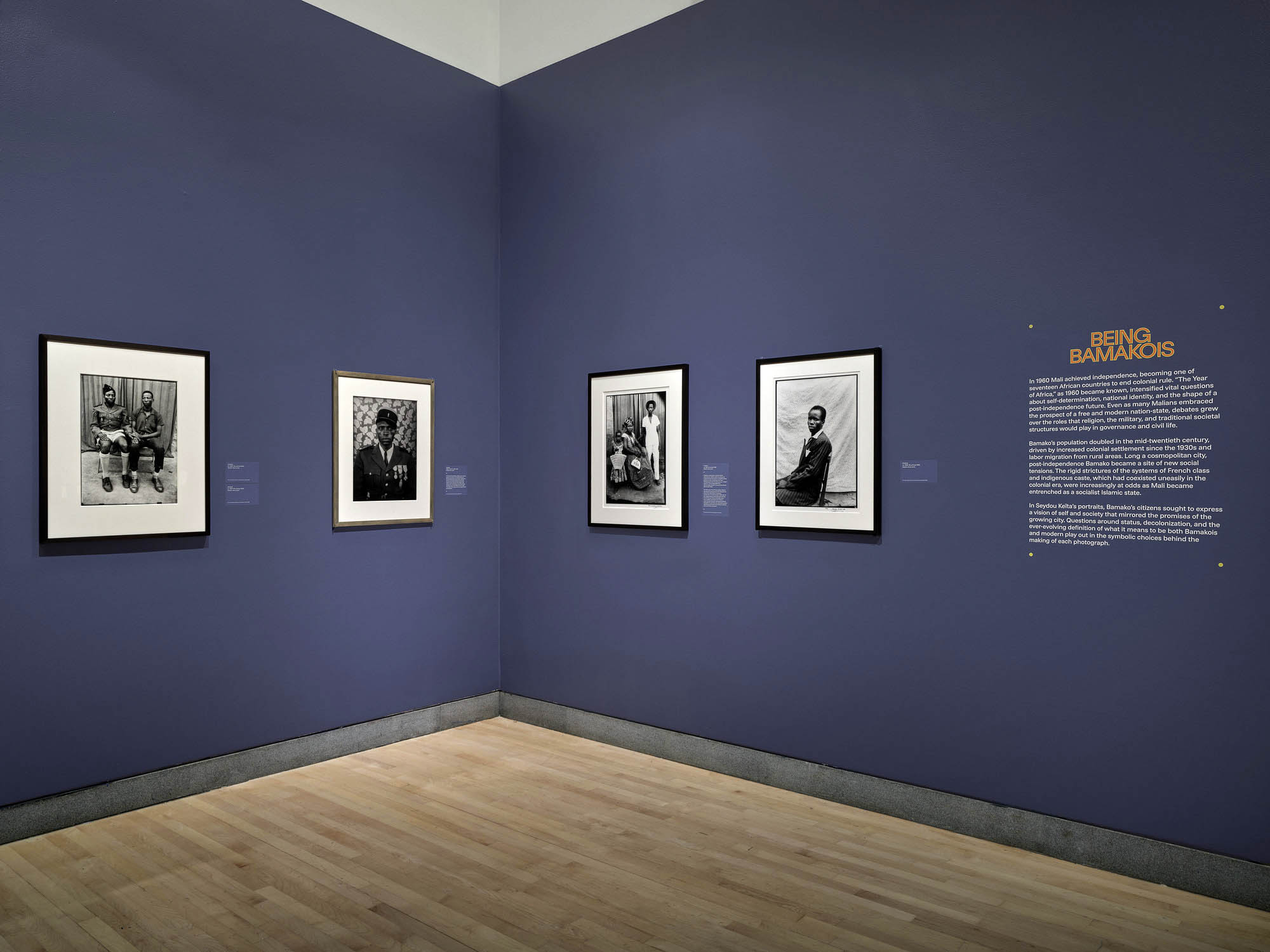 Installation view of the exhibition 'Seydou Keïta: A Tactile Lens' at the Brooklyn Museum, New York, October 2025 - May 2026 Installation view of the exhibition 'Seydou Keïta: A Tactile Lens' at the Brooklyn Museum, New York, October 2025 - May 2026