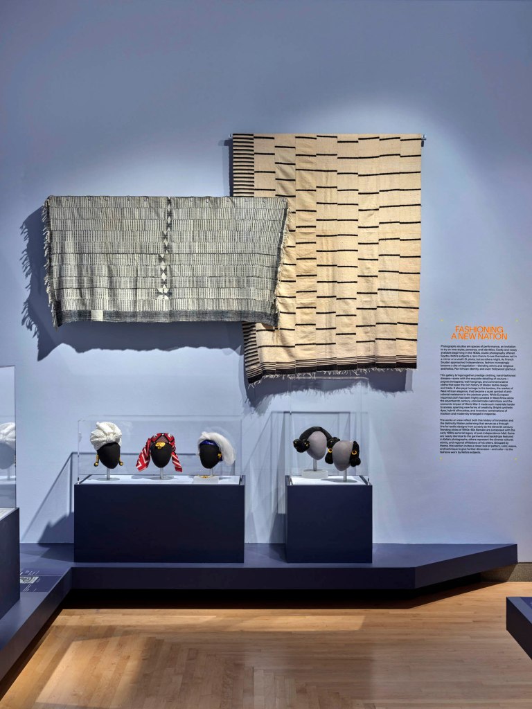 Installation view of the exhibition 'Seydou Keïta: A Tactile Lens' at the Brooklyn Museum, New York, October 2025 - May 2026