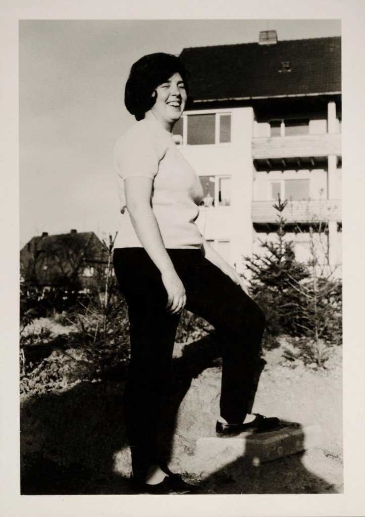 Unknown photographer (Colleague of Asimina Paradissa with her camera) 'Asimina Paradissa at the women's dormitory of Olympia' Wilhelmshaven, 1969
