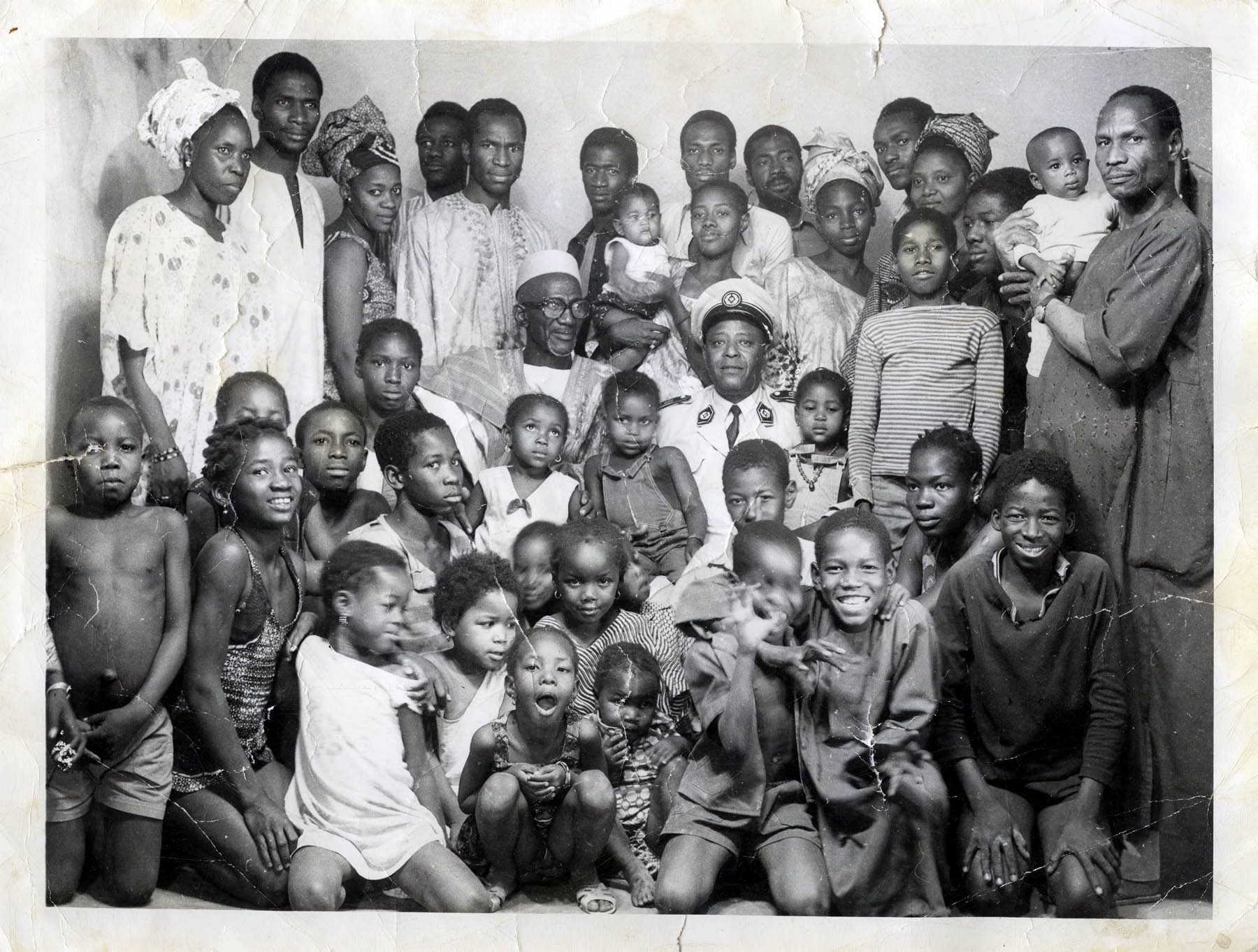 Undated family portrait taken in Seydou Keïta's studio Undated family portrait taken in Seydou Keïta's studio