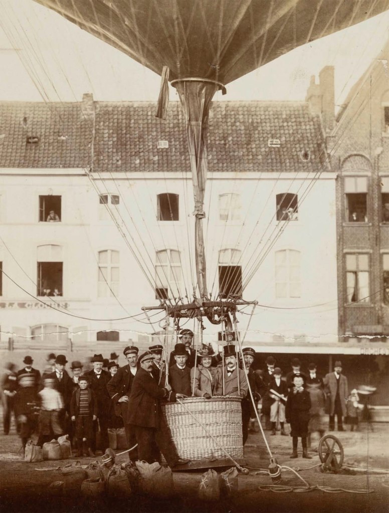 Unknown photographer. 'Hot air balloon' 1899