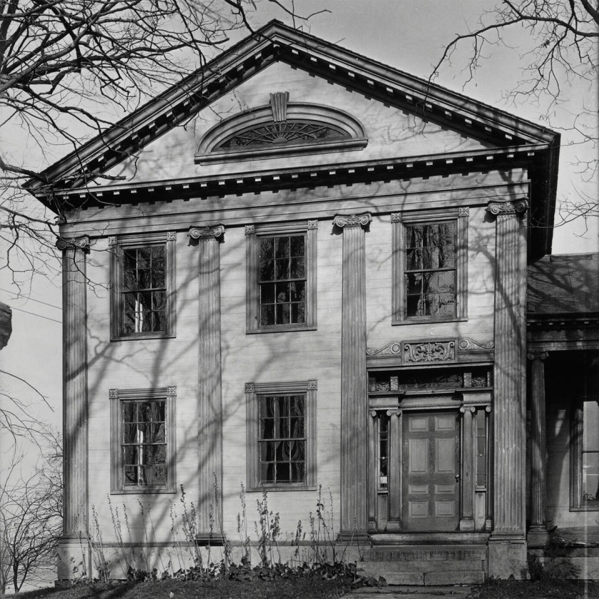 Walker Evans (American, 1903-1975) 'Greek Revival House with Half-Lunette Window in Full-Façade Gable, Cherry Valley, New York' November 1931