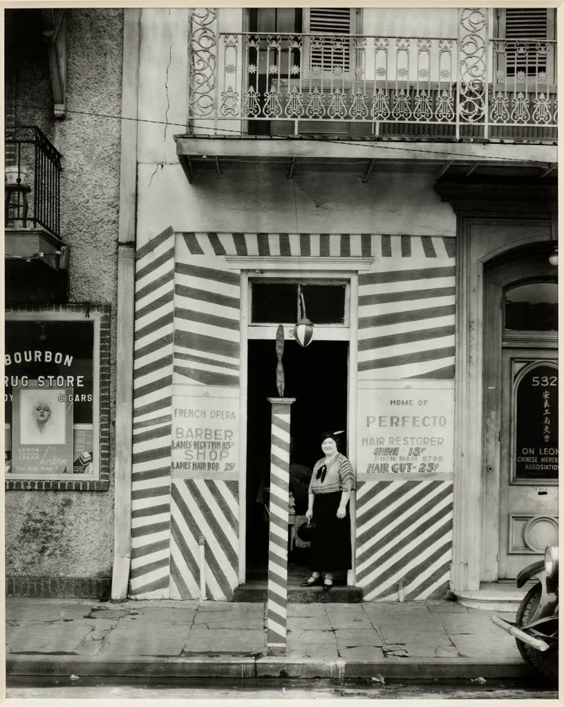 Walker Evans (American, 1903-1975) 'Sidewalk and Shopfront, New Orleans' 1935