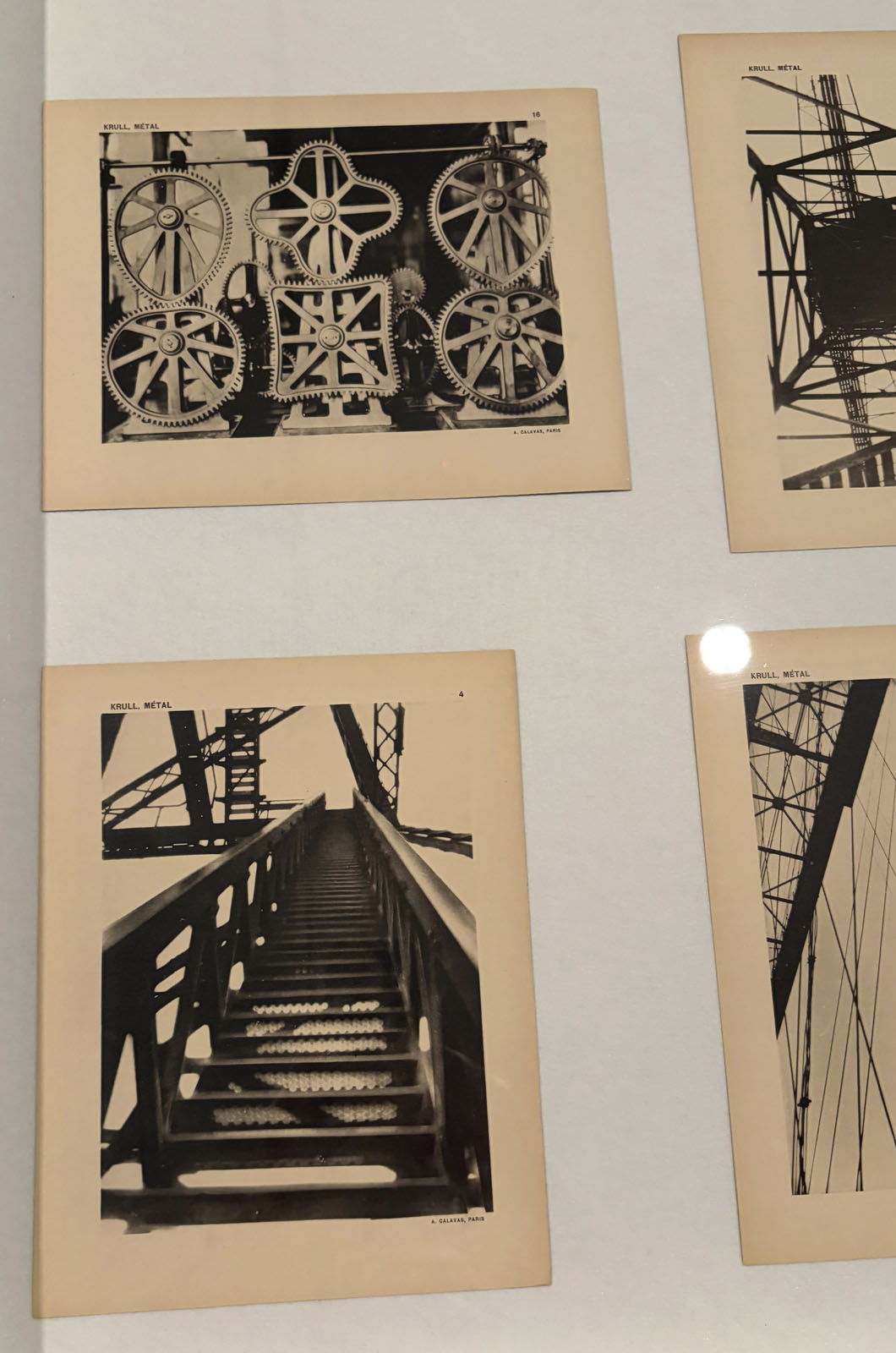 Installation view of the exhibition 'Women Photographers 1900-1975: A Legacy of Light' at NGV International, Melbourne, November 2025 - May 2026 showing in the foreground, Germaine Krull's portfolio 'Métal' 1928 Installation view of the exhibition 'Women Photographers 1900-1975: A Legacy of Light' at NGV International, Melbourne, November 2025 - May 2026 showing in the foreground, Germaine Krull's portfolio 'Métal' 1928