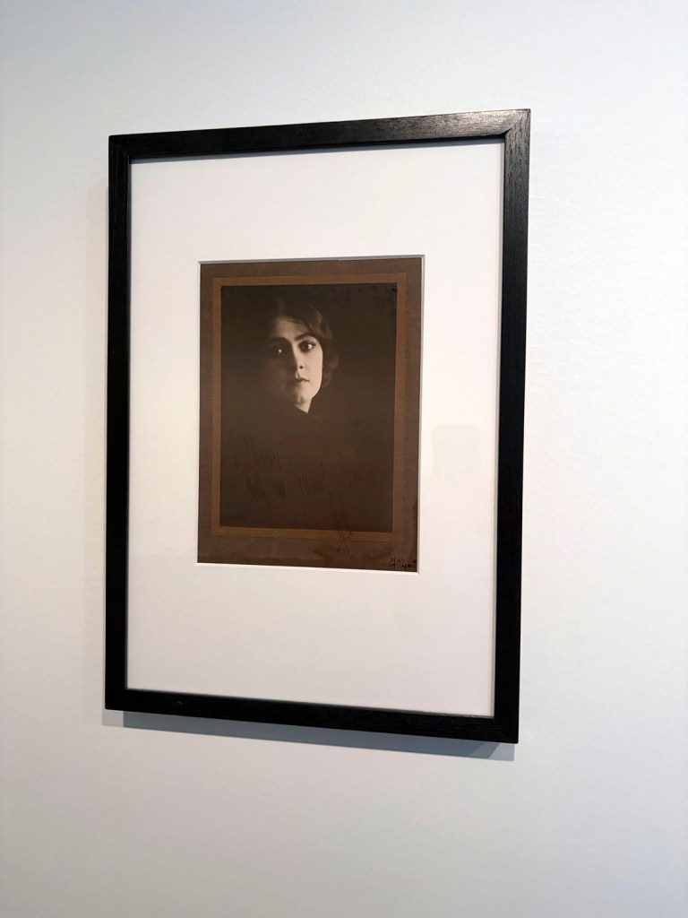 Installation view of the exhibition 'Women Photographers 1900-1975: A Legacy of Light' at NGV International, Melbourne, November 2025 - May 2026 showing May and Mina Moore's 'No title (Woman)' (c. 1914) Installation view of the exhibition 'Women Photographers 1900-1975: A Legacy of Light' at NGV International, Melbourne, November 2025 - May 2026 showing May and Mina Moore's 'No title (Woman)' (c. 1914)