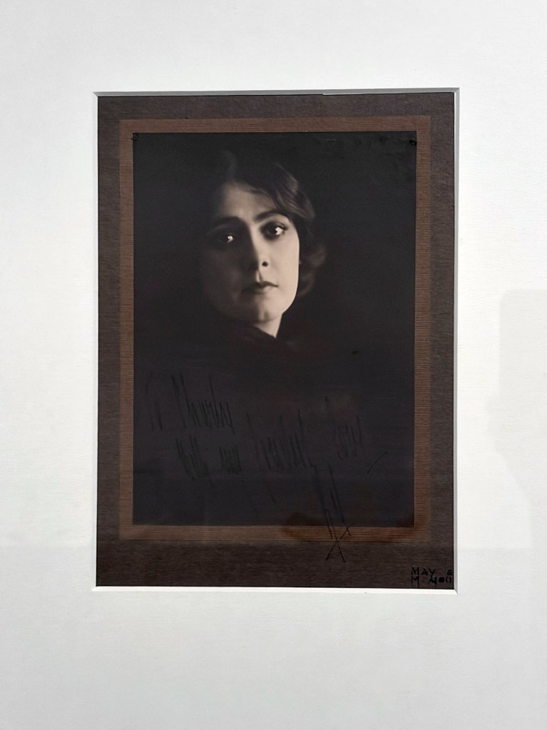 Installation view of the exhibition 'Women Photographers 1900-1975: A Legacy of Light' at NGV International, Melbourne, November 2025 - May 2026 showing May and Mina Moore's 'No title (Woman)' (c. 1914) Installation view of the exhibition 'Women Photographers 1900-1975: A Legacy of Light' at NGV International, Melbourne, November 2025 - May 2026 showing May and Mina Moore's 'No title (Woman)' (c. 1914)