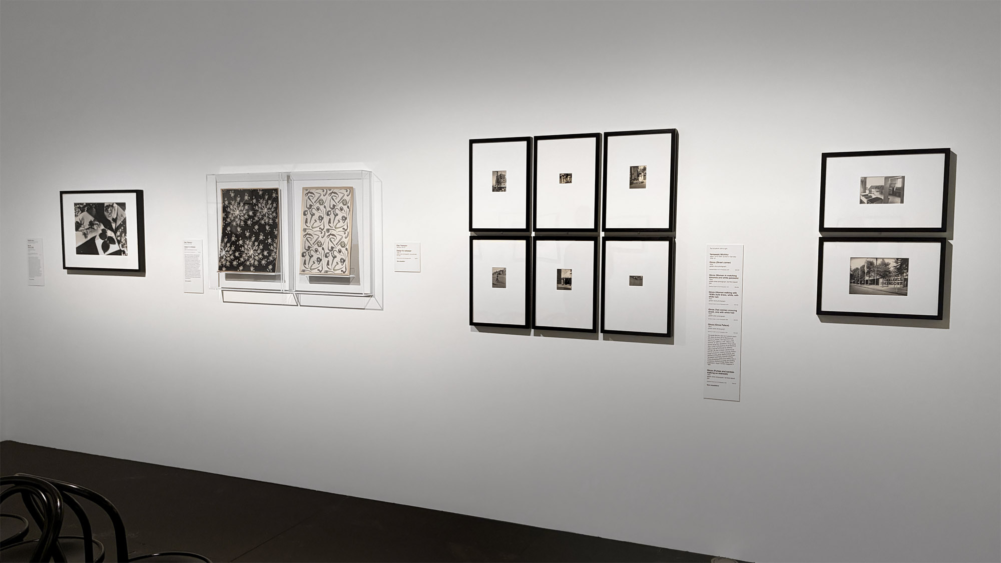 Installation view of the exhibition 'Women Photographers 1900-1975: A Legacy of Light' at NGV International, Melbourne, November 2025 - May 2026 showing from left to right in the bottom image, Florence Henri 'Still life' (Nature morte) (1931 printed 1975, below); Elsa Thiemann (German, 1910-1981) 'Design for wallpaper' (1930-1931); 1930s photographs by Yamawaki Michiko (Japan, 1910-2000, worked in Germany 1930-1932); and two 1920s photographs by Lucia Moholy of the Bauhaus, Dessau Installation view of the exhibition 'Women Photographers 1900-1975: A Legacy of Light' at NGV International, Melbourne, November 2025 - May 2026 showing from left to right in the bottom image, Florence Henri 'Still life' (Nature morte) (1931 printed 1975, below); Elsa Thiemann (German, 1910-1981) 'Design for wallpaper' (1930-1931); 1930s photographs by Yamawaki Michiko (Japan, 1910-2000, worked in Germany 1930-1932); and two 1920s photographs by Lucia Moholy of the Bauhaus, Dessau