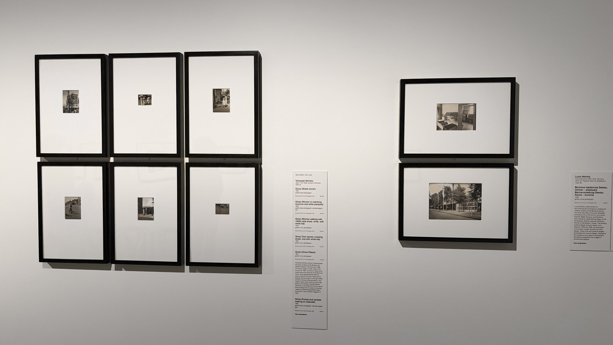 Installation view of the exhibition 'Women Photographers 1900-1975: A Legacy of Light' at NGV International, Melbourne, November 2025 - May 2026