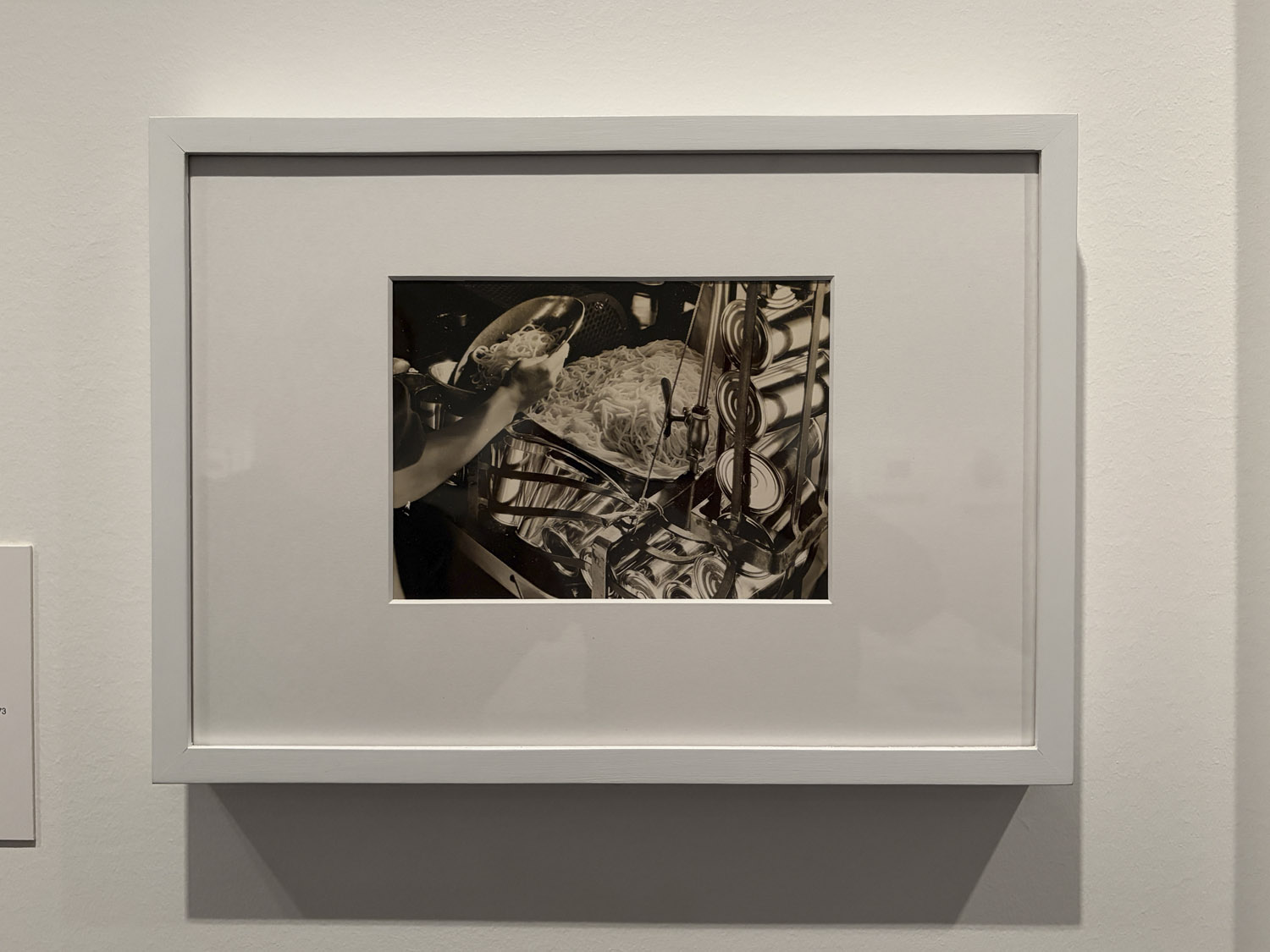 Margaret Bourke-White (American, 1904-1971) 'Campbell's Soup #6' 1935 (installation view) Margaret Bourke-White (American, 1904-1971) 'Campbell's Soup #6' 1935 (installation view)