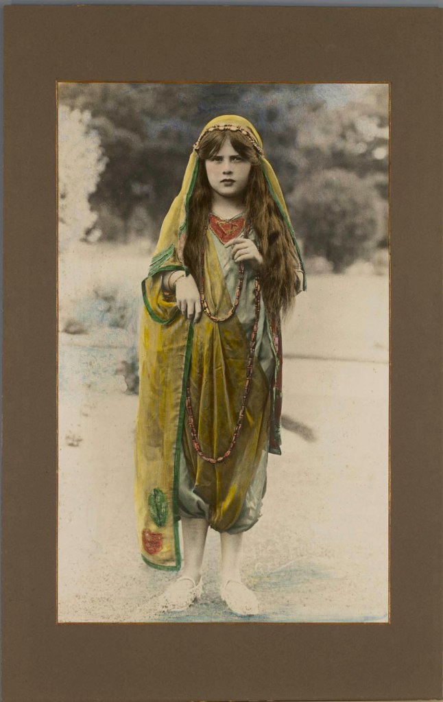 Alice Mills (attributed to) (Australian, 1870-1929) 'Hilaire Syme dressed for the Kismit Ball' 1912-1915