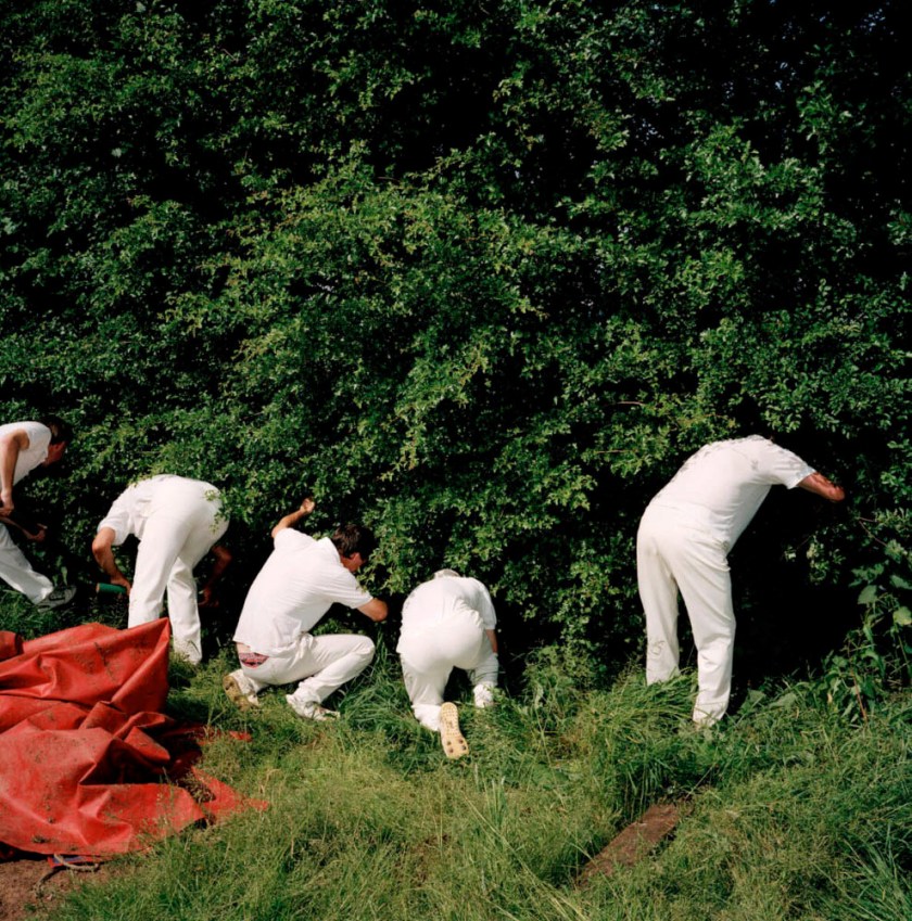 Martin Parr (English, 1952-2025) 'Cricket players looking for a cricket ball, Chew Stoke, England' 1992